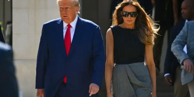 Trump Melania live separate lives