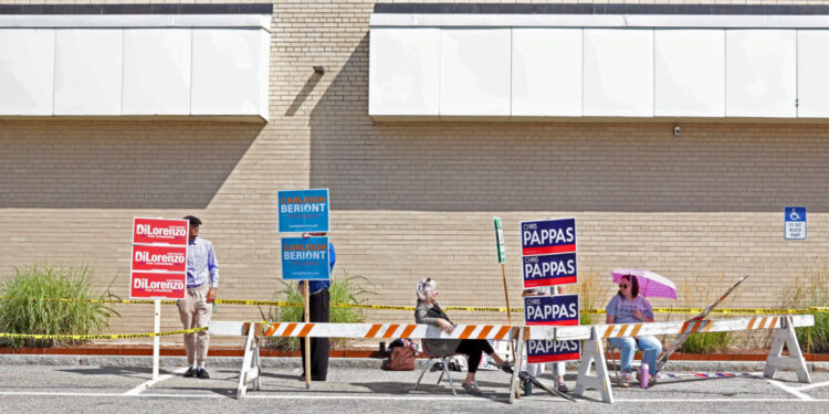 New Hampshire State Primary Election in Manchester, New Hampshire